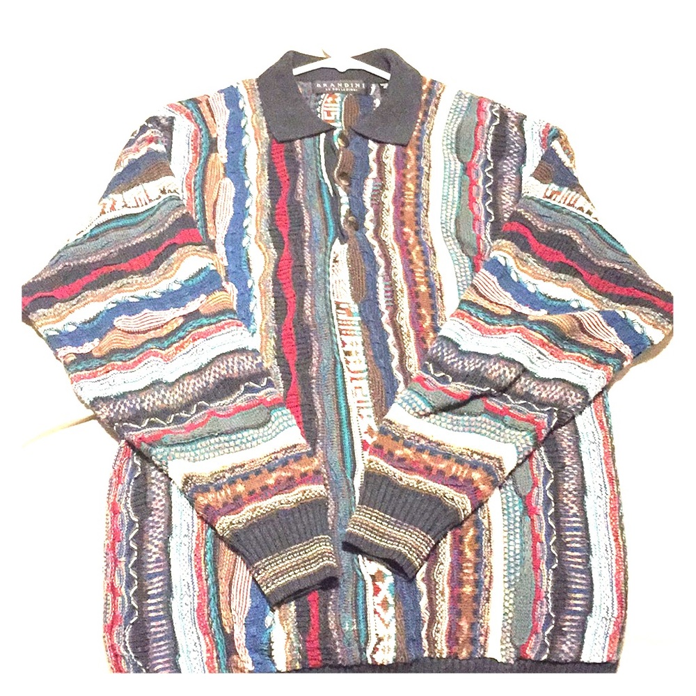 Coogi inspired sweater w/ collar